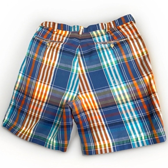 Polo Ralph Lauren Madras Shorts Mens 32 India Madras Cotton Plaid Vintage Preppy - Picture 2 of 9